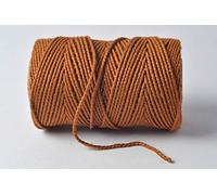 EVERLASTO - Cordel de algodón para Manualidades (100 m, 2 mm Aprox.) (Arena Sahara)