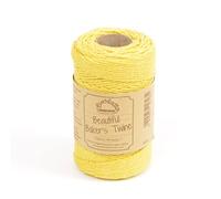 EVERLASTO - Cordel de algodón para panadería (100 m, 2 mm Aprox.), Color Amarillo Narciso
