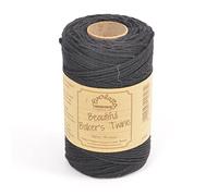 EVERLASTO - Cordel de algodón para panadería (100 m, 2 mm Aprox.) (Negro)