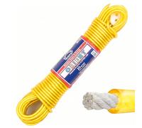 EVERLASTO Cuerda de Lavado de Calidad, 30 m, 4,8 mm de Grosor Aprox. (Amarillo)