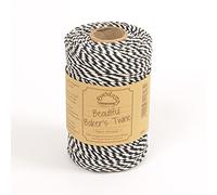 Everlasto "hermoso algodón Bakers Twine - 30 colores - 100 m (negro, 100 m)