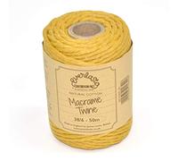 Everlasto Hilo de macramé, Algodón, York Gold, 4 mm, 50