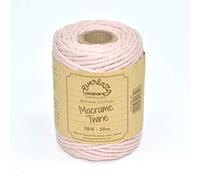 Everlasto Hilo de macramé de algodón suave, 50 m, 38/6 (aproximadamente 4 mm), color rojo cereza