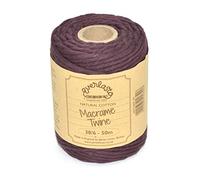 Everlasto Hilo de macramé marrón, 4 mm, 50