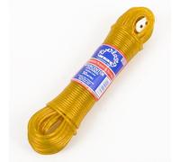 EVERLASTO Wyercentor - Cuerda de Acero para Ropa (50 m, 3,5 mm de Grosor), Color Amarillo