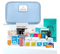 Everlit Care Kit de primeros auxilios para automóvil, visera solar, organizador de visera con múltiples bolsillos, bolsa de almacenamiento con herramientas de emergencia de supervivencia, incluye