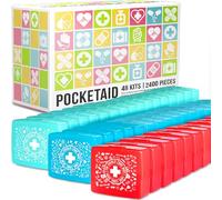 EVERLIT Mini kit de primeros auxilios para bolsillo, compacto y portátil, estuche rígido de 50 piezas, cortes, rasguños, cuidado de heridas, esencial para viajes, al aire libre, escuela, camping