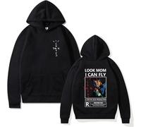 EVERLUCK Hip Hop Travis Sudadera con capucha para mujer Wish You Were Here Sudaderas para hombre Scott Hiphop Look Mom I Can Fly Sudaderas con capucha, 06 Cactus Rap, L