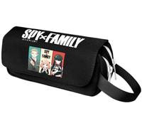 EVERLUCK Manga Spy Family Pen Pouch Crepúsculo Loid Forger Bolsa de lápices Anime Anya Forger lona Durable Zip Pencil Cases, 14 Anime espía, Talla única, Estuches de