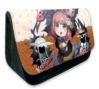 EVERLUCK Spy Family Anime - Estuche para lápices Crepúsculo Loid Forger Bolsa de lápices Manga Yor Anya Forger Bolsa de lona de gran capacidad para estudiantes, 12 Familia de espías, Talla única,