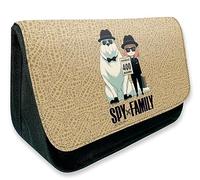 EVERLUCK Spy Family Anime - Estuche para lápices Crepúsculo Loid Forger Bolsa de lápices Manga Yor Anya Forger Bolsa de lona de gran capacidad para estudiantes, 15 Familia de espías, Talla única,