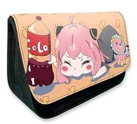 EVERLUCK Spy Family Anya Forger Estuches de lápices Anime Conveniente Bolsa de papelería Manga Bond Forger Spy cremallera Bolsa de lápices de lona, 17 Anya espía, Talla única, Estuches de