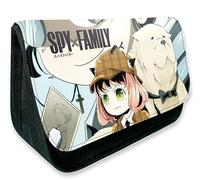 EVERLUCK Spy Family Anya Forger Estuches de lápices Anime Conveniente Bolsa de papelería Manga Bond Forger Spy cremallera Bolsa de lápices de lona, 14 Anya espía, Talla única, Estuches de