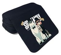 EVERLUCK Spy Family - Estuches con cremallera para lápices Anya Yor Forger de lona para estudiantes, bolsa de lápices de gran capacidad, 04 Espía X, Talla única, Estuches de