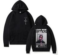EVERLUCK Travis Hip Hop Fans Sudaderas con capucha para hombre Scott Wish You Were Here Sudaderas para mujer Astroworld Look Mom I Can Fly Sudadera con capucha, 01 Travis Sudadera con capucha, XXL
