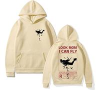 EVERLUCK Travis Hiphop Sudadera con capucha Scott Wish You Were Here Sudaderas unisex Astroworld Look Mom I Can Fly Sudaderas para mujeres y hombres, 05 Fly Travis, L