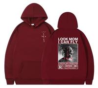 EVERLUCK Travis - Sudadera con capucha para hombre, diseño de Jack Look Mom I Can Fly Scott Rap Fans, 14 Hiphop Jack, XL
