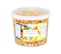 Everly Grace Popcorn - Peanut Caramel Swirl, 600 g - Cubo de palomitas con caramelo y mantequilla de cacahuete, producido en Alemania