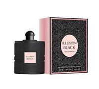Everlyx - Illusion Black Mujer Eau de Parfum 100 ml - Perfume femenino sofisticado y envolvente - Aroma oriental con notas dulces y amaderadas - Fragancia elegante y misteriosa para mujer