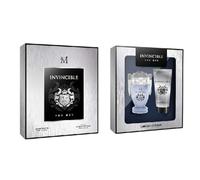 Everlyx - Invincible For Men Limited Edition Set - Eau de Toilette 50 ml + After Shave 50 ml - Fragancia masculina fresca e intensa con notas amaderadas y cítricas - Regalo premium para hombre