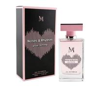 Everlyx - Notes & Rhythm Pour Femme Eau de Parfum 100 ml - Perfume femenino elegante y moderno - Aroma floral con notas frutales y dulces - Fragancia delicada y sofisticada para mujer