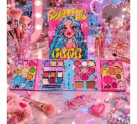 Everlyx - Paleta de Maquillaje Feeling Groovy - 43 Colores con , e Iluminadores - Mate, y Glitter para Looks Divertidos y Originales