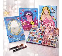Everlyx - Paleta & Girl 96 Colores - con mate, shimmer y glitter en vibrantes y neutros - Inspiración pop para maquillajes y