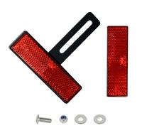 evermotor Catadioptrico universal E4 trasero rojo estrecho para motocicleta con soporte en T corto reflector de placa de matrícula scooter ojo de gato aprobado por Quad E