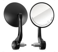 Evermotor Espejos Moto Homologados E9, Aluminio Espejos Retrovisores 360°, Compatible con Quad Scooter ATV Moped
