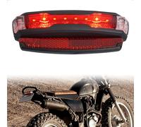 evermotor LED Luz Trasera De Bicicleta 6-58V, E24 Homologado Reflector Para Motocicleta, Luz De Freno De Bicicleta Aprobada Por StVZO Para Portaequipajes Trasero 50/80 Mm, Cable De 1000 Mm
