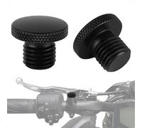 Evermotor M8 M10 Par CNC Aluminio Pulido Espejo para Motocicleta Tapones Ciegos agujas del reloj sinistrorso: 10mm: 1 x clockwise + 1 x anticlockwise