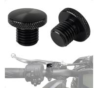 Evermotor M8 M10 Par CNC Aluminio Pulido Espejo para Motocicleta Tapones Ciegos agujas del reloj sinistrorso: 10mm: 2 x clockwise