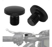 Evermotor M8 Par CNC Aluminio Pulido Espejo para Motocicleta Tapones Ciegos agujas del reloj sinistrorso: 8mm: 1 x clockwise + 1 x anticlockwise