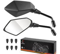 Evermotor Universal Espejos Moto Homologados E11, Espejos Moto Laterales 2x rosca derecha M10 + 2x M8 rosca derecha + 1x rosca izquierda M10 + 1x M8 rosca izquierda para Quad Roller ATV Moped