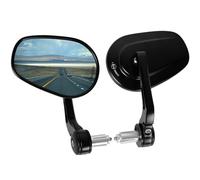 evermotor universal moto espejo retrovisor, manillar espejo final E-probado, 360 ° espejo moto giratoria, para quad scooters ATV scooters, 2 piezas