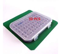 evernice 30 bobinas con caja para Singer Bobinas de plástico de costura de 66 Clase 99 185 241 300 400 Bernina 719