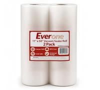 Everone - Bolsa selladora al vacío para Sous Vide y Food Saver, 11" X 50', Transparente, 1