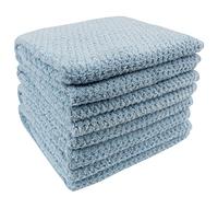Everplush 710 - 01 - 03 - 55 - 4P 4 Unidades Diamond Jacquard Toalla de baño Ropa de Cama, Mano, Azul Marino