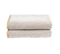 Everplush Bath Towel 2 Pack Diamond Jacquard-Juego de 2 Toallas de baño, Microfibra Algodón, Caramelo, 30" x 56", 2