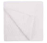 Everplush Diamond Jacquard - Juego de 6 paños de 33 x 33 cm, Color Blanco