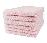 Everplush Diamond - Toalla de baño Jacquard de 6 Piezas en Rosa Claro, Paquete de 6