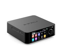 EVERSOLO Reproduce streaming de música todo en uno con amplificador, pantalla táctil de 5.5 pulgadas, compatible con corrección de habitación y habitación, transmisión de marea, Qobuz, Amazon Music y