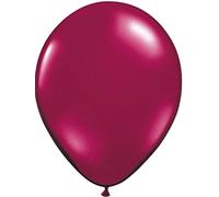 Everts - Globos de Colores Metalizados (50 Unidades), Color Granate