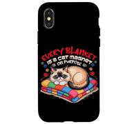 Every Blanket IS A Cat Magnet ON Purpose Carcasa para iPhone X/XS