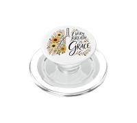 Every Breath Is Grace Boho Floral Pulmones Girasoles de otoño PopSockets PopGrip para MagSafe
