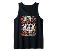 Every Bunny Favorite Math Teacher Cute Easter Bunny Math Camiseta sin Mangas