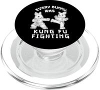 Every Bunny Was Kung-Fu luchando en un Divertido Karate de Pascua PopSockets PopGrip para MagSafe