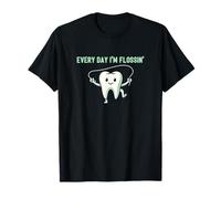 Every Day Im Flossin Cita Dentista Humor Camiseta