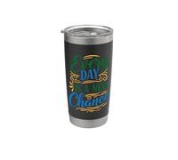 Every day is a new chance, Inspirational Motivation Quotes Vaso térmico de acero inoxidable de doble pared