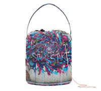 Every Day Is A New Start - Bolsas de ganchillo para ganchillo, bolsa de almacenamiento portátil para organizador de hilo de aguja de ganchillo